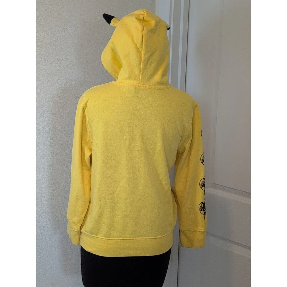 Pokemon Yellow Pikachu Hooded Zip Jacket with Ear Details
